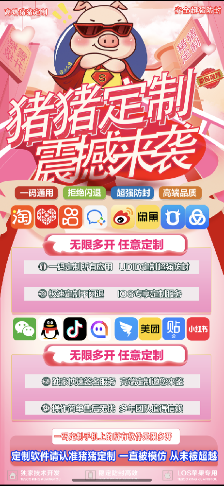 苹果多开软件猪猪定制-售后330天（推荐）